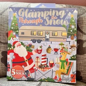 Glamping Through the Snow-15 Days of Socks-
Sealed Gift Boxed SET-Sz 4-10